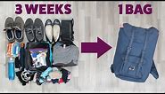 How To Pack Light For A Long Trip