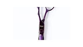 Jole Professional Hair Cutting Scissors - Sturdy and Precise Japanese Stainless Steel Hair Scissors - 6.25" Purple/ pink mirror gloss finish Hair Cutting Shears with Sharp Razor Edge