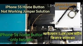iphone 5s 6S Home Button Not Working 2Pin Jumper Solution