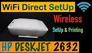 HP Deskjet 3632 WiFi Direct SetUp, Wireless SetUp, Wireless Printing, Review !!