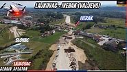 Brza Saobraćajnica Lajkovac - Iverak (Valjevo) radovi, dron video #construction