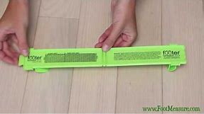 The Footer Family Foot Measure - How to size your feet