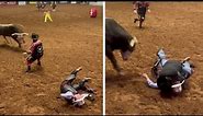 Knocked Out Cowboy Saved From Bull’s Horns by Dad