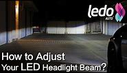 How to Aim and Adjust an LED Headlight Bulb Light Beam