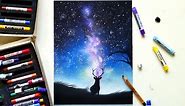 Drawing a galaxy with soft pastels | Leontine van Vliet