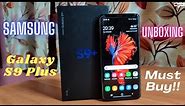 Samsung Galaxy S9 Plus (Midnight Black Colour, 6GB RAM & 64GB Storage) Unboxing.