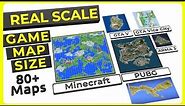 VIDEO GAME MAP Size Comparison | REAL SCALE - 2024