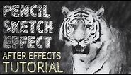Pencil Sketch Effect Tutorial (Turn Footage to Animated Drawing) - After Effects