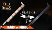 3D Print LOTR Uruk-Hai Scimitar Sword | Free Files | Damascus Steel Finish on a 3D Printing