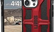 URBAN ARMOR GEAR UAG Case [Updated Version] Compatible with iPhone 15 Pro Max Case 6.7" Monarch Crimson Rugged Heavy Duty Military Grade Drop Tested Protective Cover