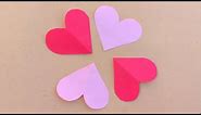 How to cut a perfect paper heart|| paper heart|| origami paper heart
