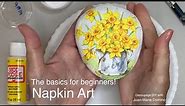 Beginners Napkin Art | Decoupage with Mod Podge | the “very basics” 😊 START HERE ⬆️ | Learn FAST!
