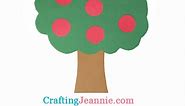 Apple Tree Craft (Free Template) - Crafting Jeannie