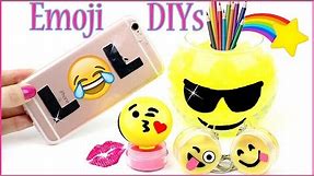 5 DIY Emoji Projects YOU NEED TO TRY! Phone Case, Lip Balm, Mini Slime, Room Decor & Orbeez DIYs