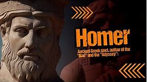 The story of Homer - Ancient Greek poet, author of the "Iliad" and the "Odyssey"