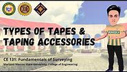 Types of Tapes and Taping Accessories | Measurement of Horizontal Distance | Surveying