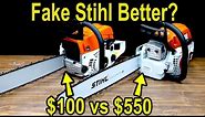 $100 Knockoff vs $550 Stihl Chainsaw? Let's Settle This! Cutting Speed, Horsepower, Cold Start, RPM