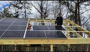 Using solar panels as a roof, 8kw solar array (follow up) utilizing the sun to be off grid