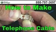 How to make a Telephone Cable - USOC RJ11 RJ45