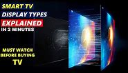 Smart TV Display Types Explained in 2 mins | DLED (Direct Lit) vs ELED (Edge Lit) vs Full Array TV