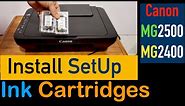 How To Install Setup Ink Cartridges Canon MG2500/ MG2400 Series Printer.