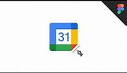 Figma Howto - Google Calendar Icon (2020)