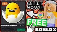FREE ACCESSORY! HOW TO GET Gudetama Backpack! (Roblox My Hello Kitty Cafe Event)