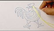 how to embroider a hen * como bordar una gallina * crewel embroidery * chicken embroidery designs