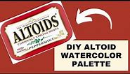 Altoids DIY Watercolor Travel Palette