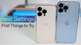 iPhone 13 Pro and 13 Pro Max - Best Settings and First Features To Try