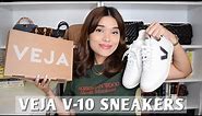 VEJA V-10 SNEAKERS UNBOXING | FIRST IMPRESSIONS & SIZING