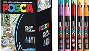 15 Posca Paint Markers, 3M Fine Posca Markers of Acrylic Paint Penswith Reversible Tips | Posca Pens for Art Supplies, Fabric Paint, Fabric Markers, Paint Pen, Art Markers