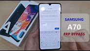 Samsung Galaxy A70 FRP Bypass Google Account without PC