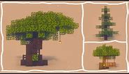 Minecraft: 3 Custom Tree Designs | Easy Tutorial