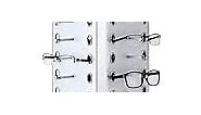 BEAMNOVA Rotating Sunglasses Holder Organizer Rack Glasses Display Stand for 44 Pairs Eyeglasses Turning Stand for Multiple Glasses, Reading Glasses, Jewelry, with Mirrors Heavy Duty for Glass Store