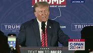Campaign 2024-Donald Trump Campaigns in Laconia, New Hampshire