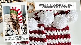 Bulky & Quick Elf Hat Crochet Pattern