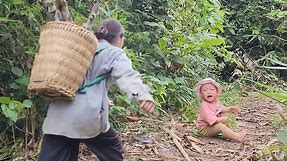 A 17-year-old girl dug bamboo shoots in the forest to save a little girl who had lost her mother.