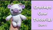 Crochet Cow Tutorial - Free Amigurumi Pattern How to Part 1