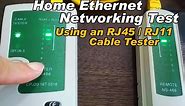 How to test and check Home Ethernet Network continuity using a RJ45/RJ11 Cable Tester