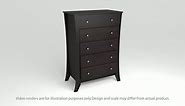 Furniture of America Floren Espresso 5-Drawer 29.69 in. Wide Chest of Drawers YNJ-318-5