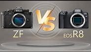 Camera Comparison : Nikon ZF vs Canon R8