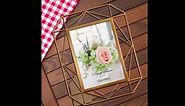 Picture Frame 5x7 Set of 2, Metal Photo Frames 5 by 7 for Tabletop Display or Wall Mounting Decor
