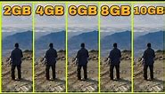 GTA 5 RAM COMPARISON 2GB VS 4GB VS 6GB VS 8GB VS 12 GB
