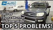 Top 5 Problems Toyota 4Runner SUV 4th Generation 2003-09