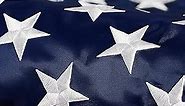 American Flag 2x3 ft: Longest Lasting US Flag, Made From Nylon, Embroidered Stars,Sewn Stripes, Brass Grommets, UV Protection Perfect for Outdoors! USA Flag