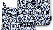 Classic Accessories Vera Bradley Water-Resistant, 19 x 19 x 5 Inch, 2 Pack, Ikat Island Patio Chair Cushions, 19"W x 19"D x 5"Thick, 2 Count