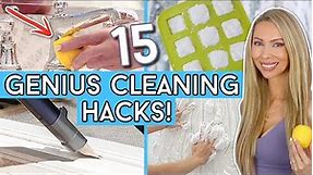 15 GENIUS Cleaning Hacks From PROFESSIONAL HOUSEKEEPERS!
