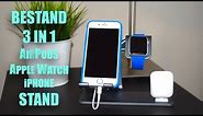 Bestand 3 in 1 AirPods/Apple Watch/iPhone Stand