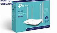 TP Link Archer C50 AC1200 Dual Band Wireless Cable Router Box Unpacking& Configuration